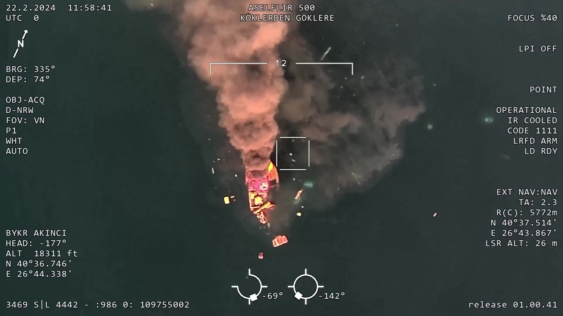 BAYRAKTAR AKINCI ASELFLIR-500 İLE VURDU