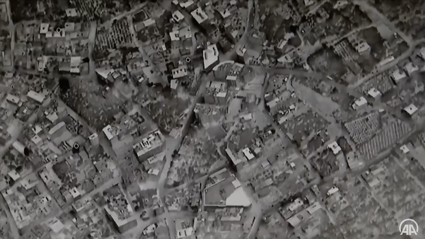 Hatay'da depremlerde hasar gören ve yıkılan binalar Bayraktar TB2 İHA ile denetlendi